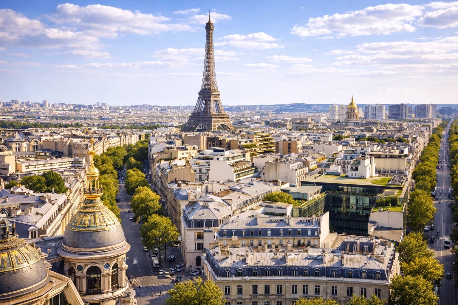 Paris cityscape with the Eiffel Tower